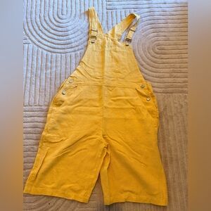 Y2K Linen Overall Shorts